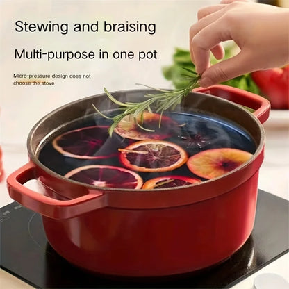 High Quality Non-Stick Cast Iron Enamel Dutch Oven Cookware Colorful Classic Home Kitchen Utensil Healthy Eco-Friendly Durable