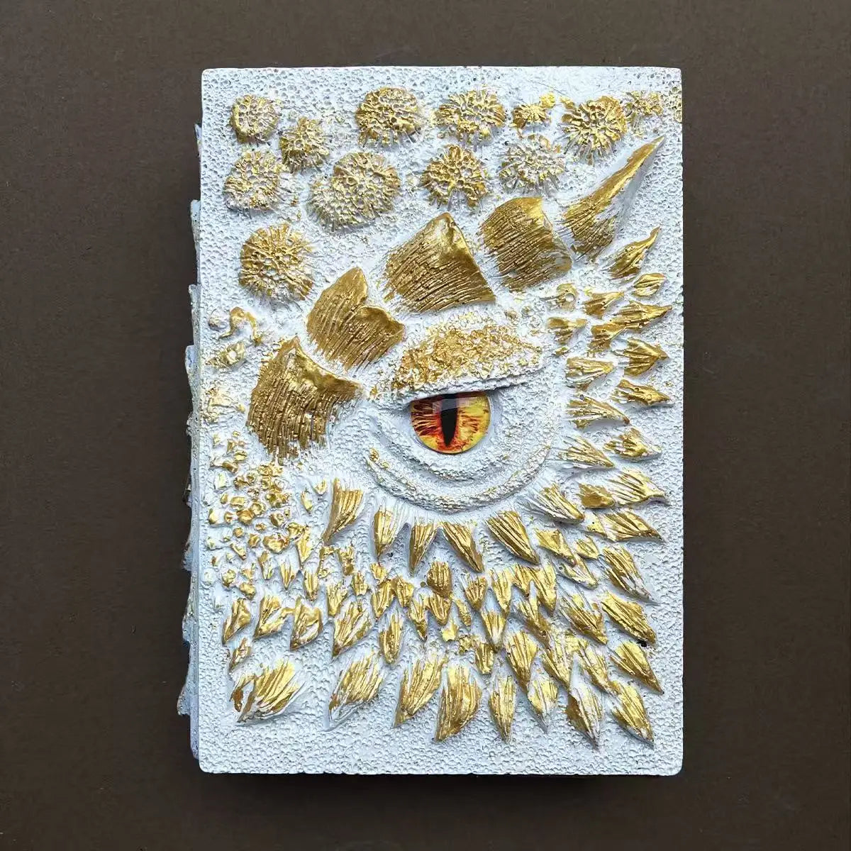Hotselling One-eyed Dragon Notebook for Holiday Gifts GTB02 Wholesale 3D Eye Embossed Journal Notebook Resin Crafts