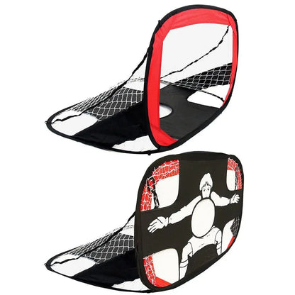 High Quality 2-in-1 Pop up Soccer Goal and Target Portable Mini Football Goal with Carry Bag for Training and Sports