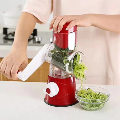 Multifunctional Hand-cranked Vegetable Cutter Kitchen Manual Vegetable Machine Grater Slicer Roller Type Vegetable Cutter