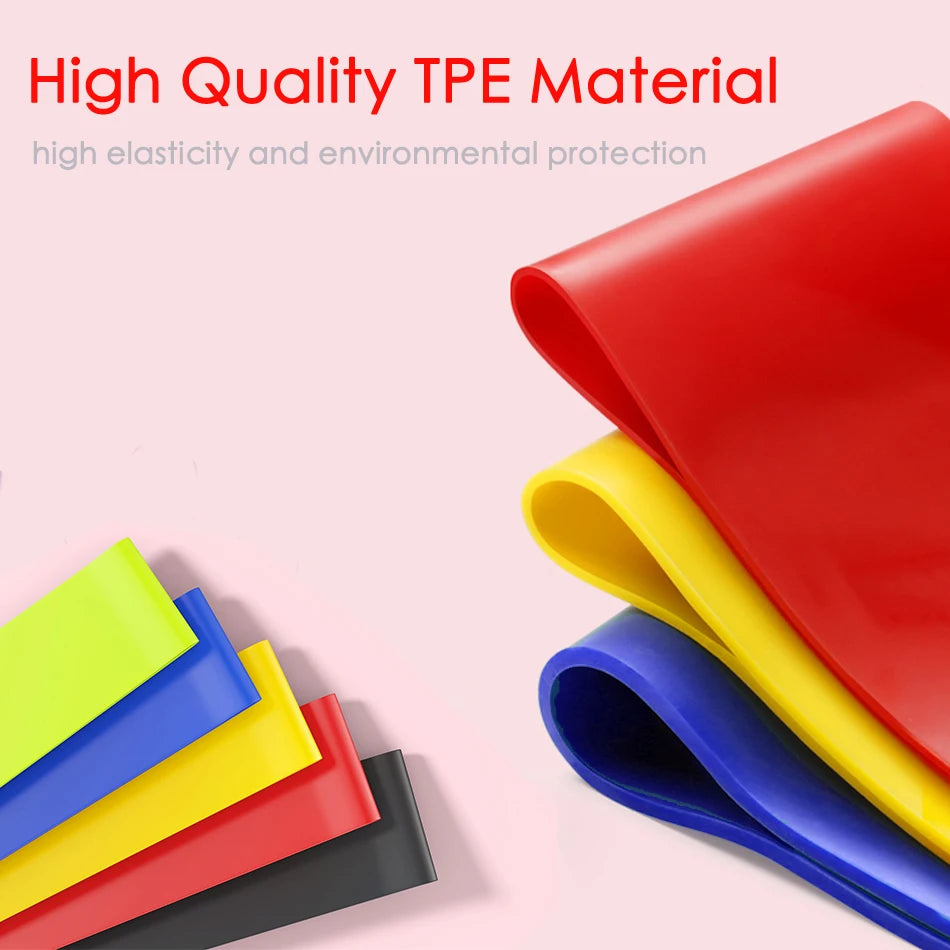 WOSWEIR-Gym Fitness Resistance Bands for Yoga Stretch Pull Up Assist Rubber Gum Crossfit Exercise Training Workout Equipment