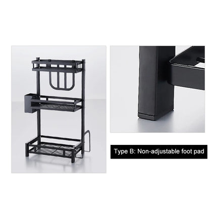 Stainless Steel Dish Drainer Rack Kitchen Over the Sink Dish Drying Rack Plate Drain Rack