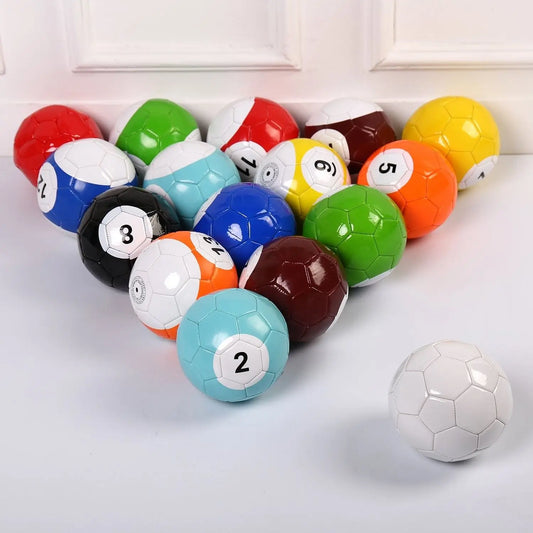 ActEarlier 1 Set 16 Pcs Size 4 Desktop Football Game Snook Ball Snooker Street Soccer Huge Billiards Pool