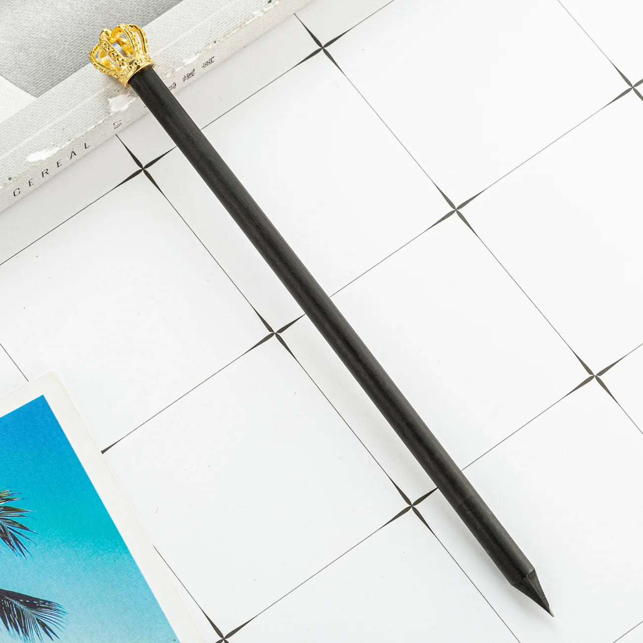 Customized Company logo Crystal Pencil with Crown for Gift