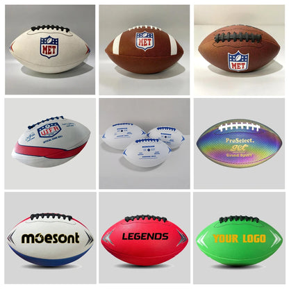 Durable High Quality PU Composite Leather Junior Youth Size 6 Size 7 American Football