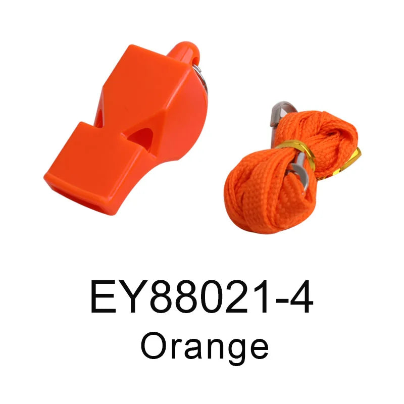 High Quality Loudest Whistle Referee Plastic fox Whistle with Lanyard