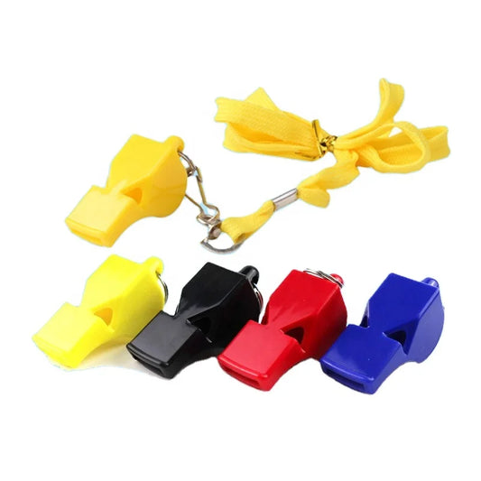 High Quality Loudest Whistle Referee Plastic fox Whistle with Lanyard