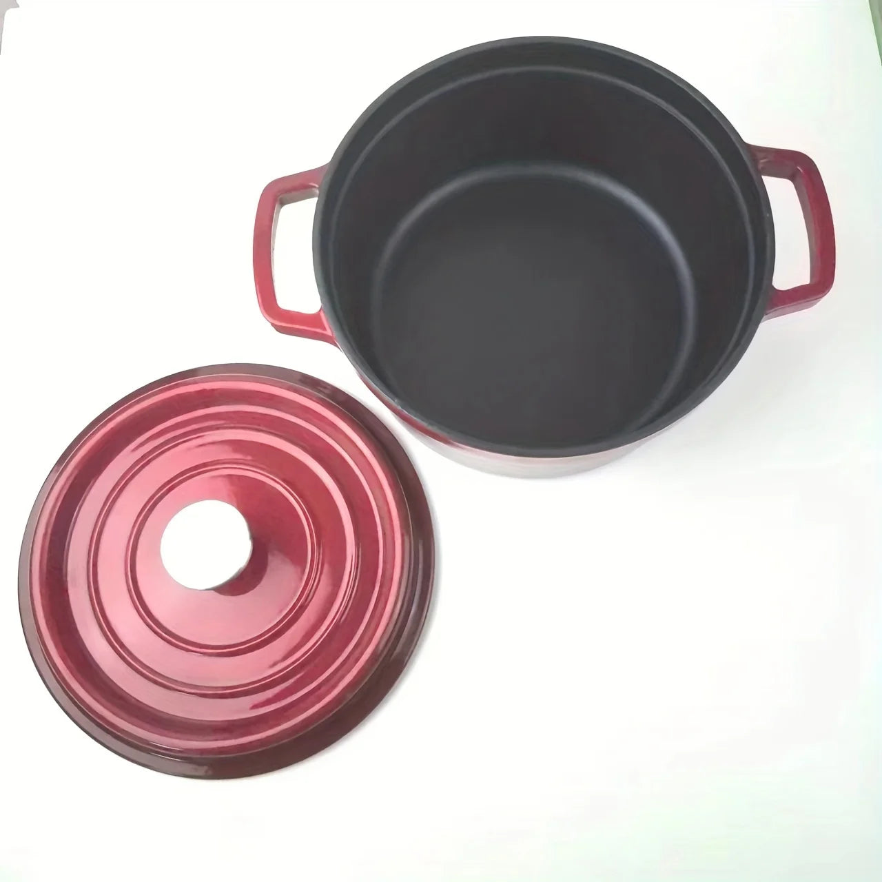 High Quality Non-Stick Cast Iron Enamel Dutch Oven Cookware Colorful Classic Home Kitchen Utensil Healthy Eco-Friendly Durable