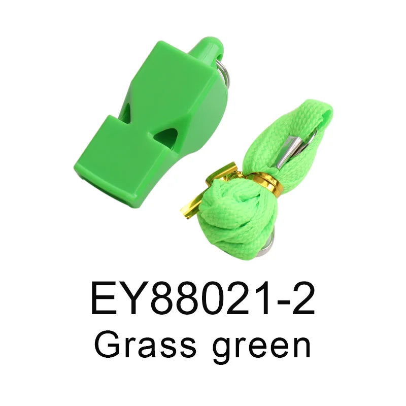 High Quality Loudest Whistle Referee Plastic fox Whistle with Lanyard