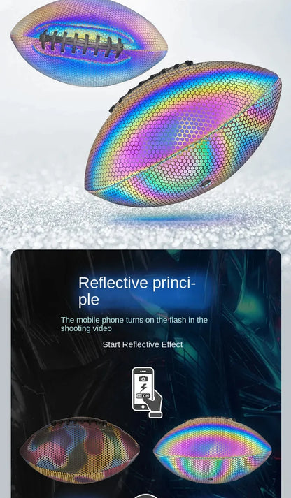 American Standard Competition No. 9 Training Football Reflective Luminous Fluorescent Direct Factory Supply for Cross-Border