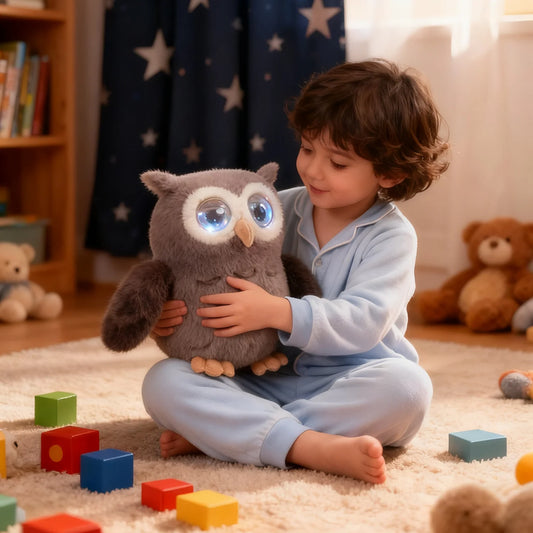 Cross-border AI Smart Dumpling Voice-Interaction Owl Toy with Expressive Eyes, Bluetooth and WiFi Interactive Companion