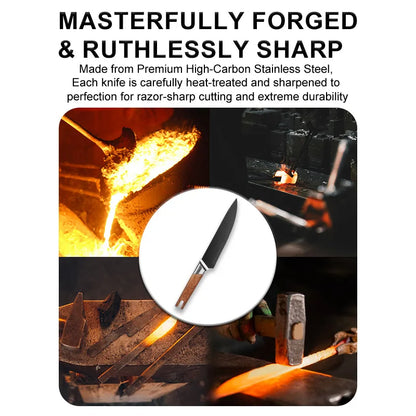 Wholesale 13-Piece Stainless Steel Chef Knife Set Super Sharp Nonstick Coated  Kitchen Knives with Universal Knife Block