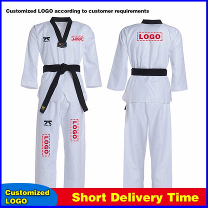Wholesale Comfortable Lightweight Dobok Uniforms Customizable Karate Taekwondo Training Essentials with Large Mesh Design