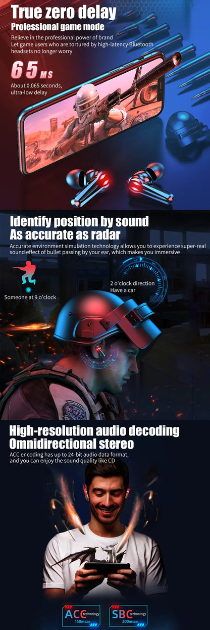 Super Bass True TWS Wireless Earbuds M28 TWS Game Handfree Earphone Headset with ANC & Air Buds LED Battery Indicator for Gaming