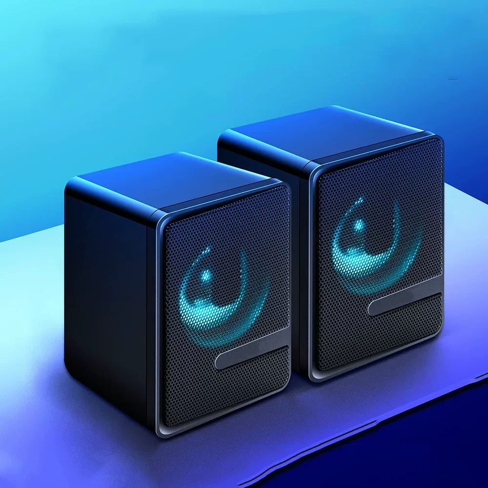 Dust-proof  New Trending Wired Audio System RGB Light Desktop Wired 2.0 USB Laptop/PC Computer Speakers for Gaming