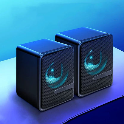Dust-proof  New Trending Wired Audio System RGB Light Desktop Wired 2.0 USB Laptop/PC Computer Speakers for Gaming