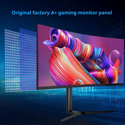 Ergonomic 34 inch 165Hz gaming monitors 99% SRGB height adjustable stand pc screen 21:9 display ratio 3440x1440 lcd monitors