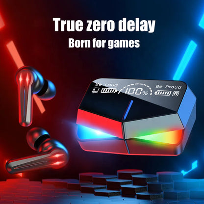 Super Bass True TWS Wireless Earbuds M28 TWS Game Handfree Earphone Headset with ANC & Air Buds LED Battery Indicator for Gaming