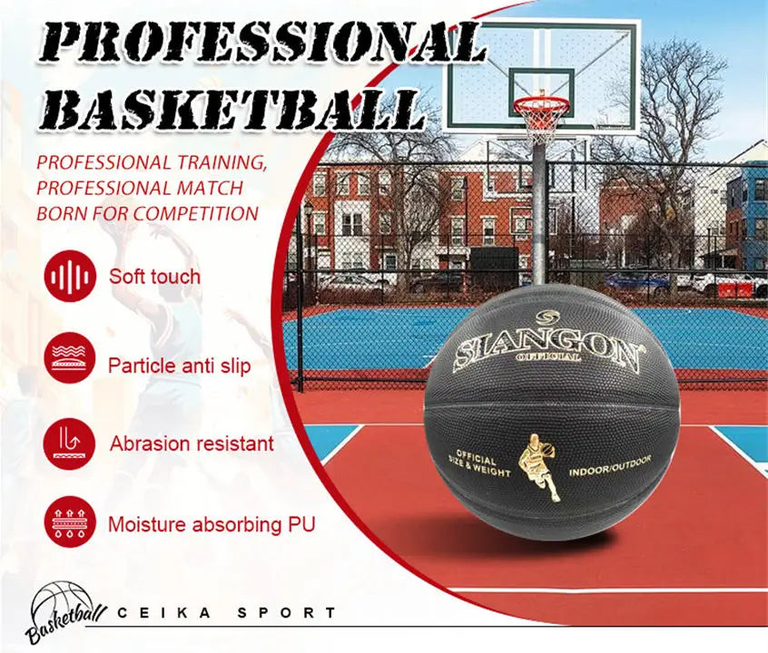 SIANGON BG7200 Laminated Basketball Manufacturer Size 7 Indoor Outdoor Basketball Composite Leather Basketballs Custom Available