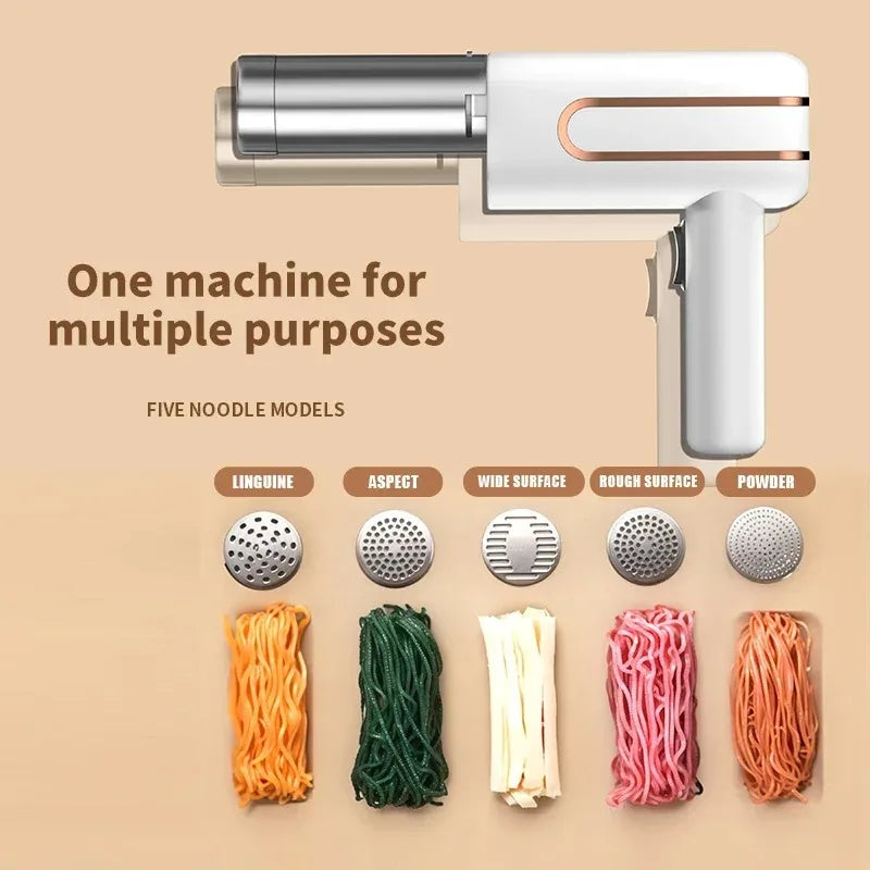 Electric Cordless Noodle Maker Portable Noodle Press Home Appliances Outdoor Kitchen Home Breakfast Smart Noodle Maker Household