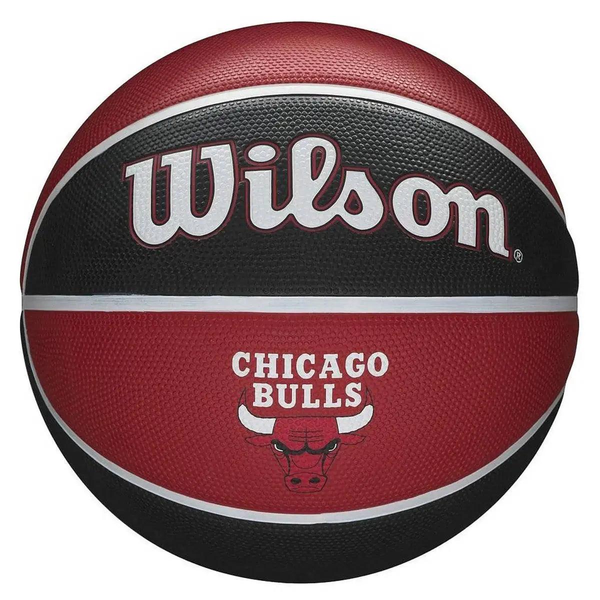Wilson NBA Team Tribute Basketball for Chicago Bulls Size 7-29.5\" Mini Rubber Training Ball with Logo