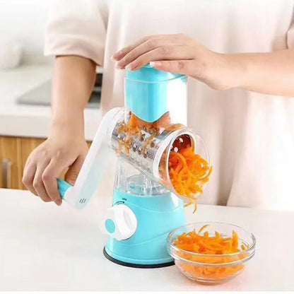 Multifunctional Hand-cranked Vegetable Cutter Kitchen Manual Vegetable Machine Grater Slicer Roller Type Vegetable Cutter