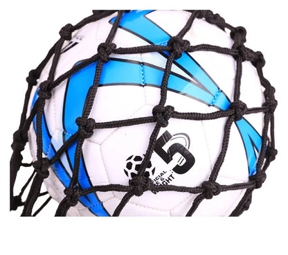 Bold Single Acrylic Net Bag for Football Volleyball Basketball Black/Orange Printed Logo Ball Pocket Long-term Spot General Use