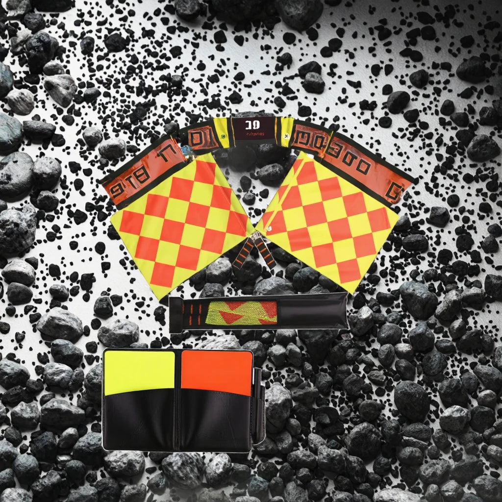 Wholesale MUDA Model 25-905 School Sports Training Equipment Set Referee Cards Whistle Red Yellow Card Scorebook Pencil Football