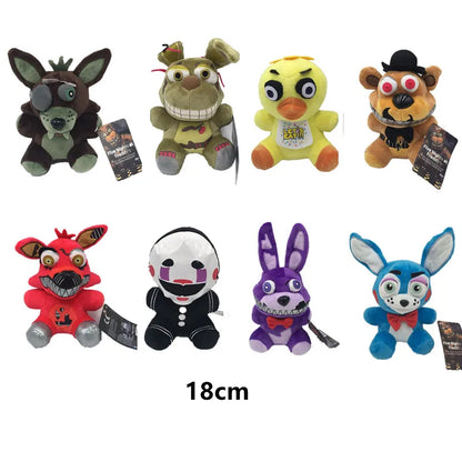 Custom Teddy Bear's Midnight Harem Plush Toy Freddy's Chica Foxy Bonnie Fnaf Stuffed Toy For Kids Birthday Gifts