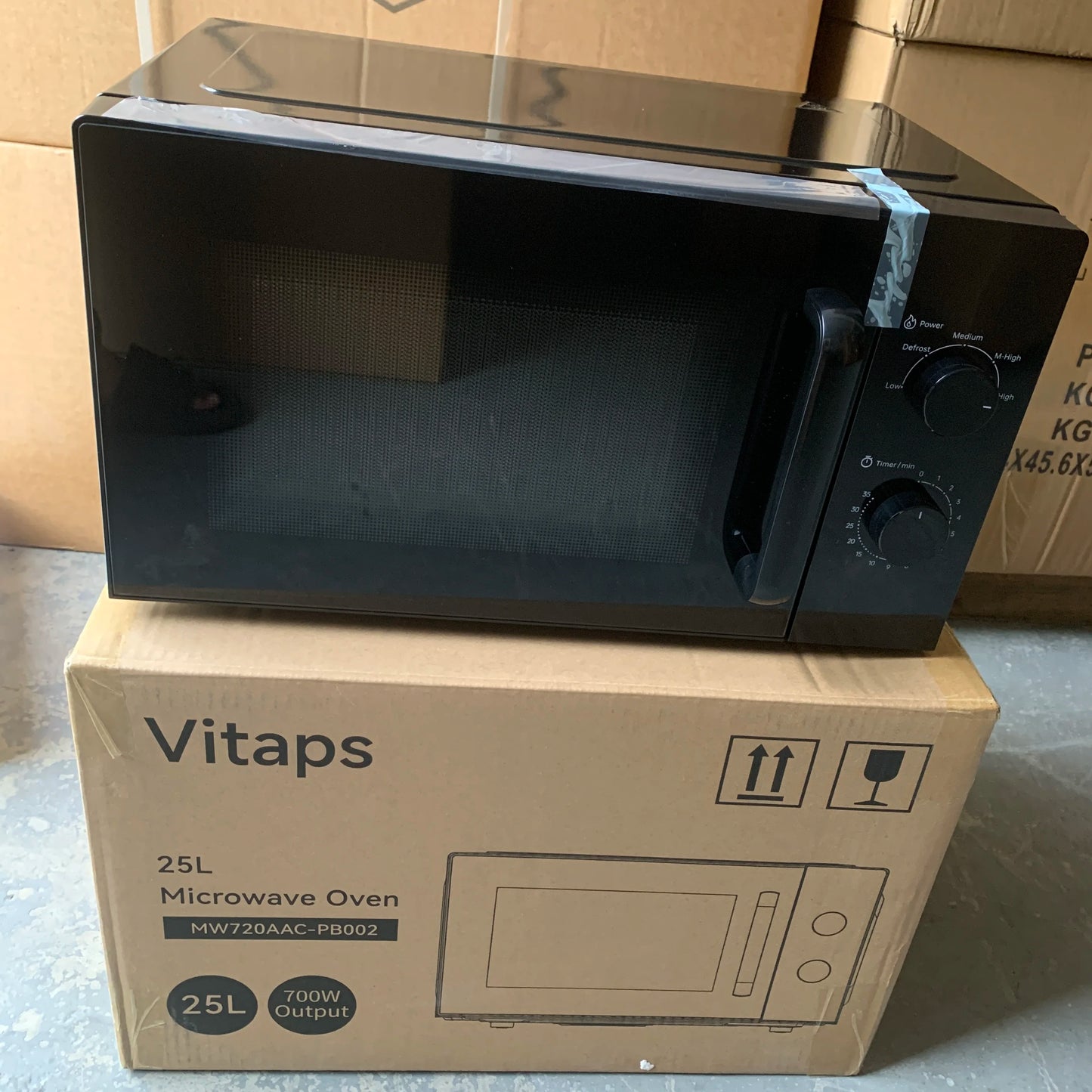 European Household 25L Microwave Oven Turntable Built-in Electric Power Source Heating Digital Kitchen Reservation Timing