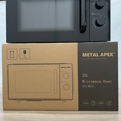 European Household 25L Microwave Oven Turntable Built-in Electric Power Source Heating Digital Kitchen Reservation Timing