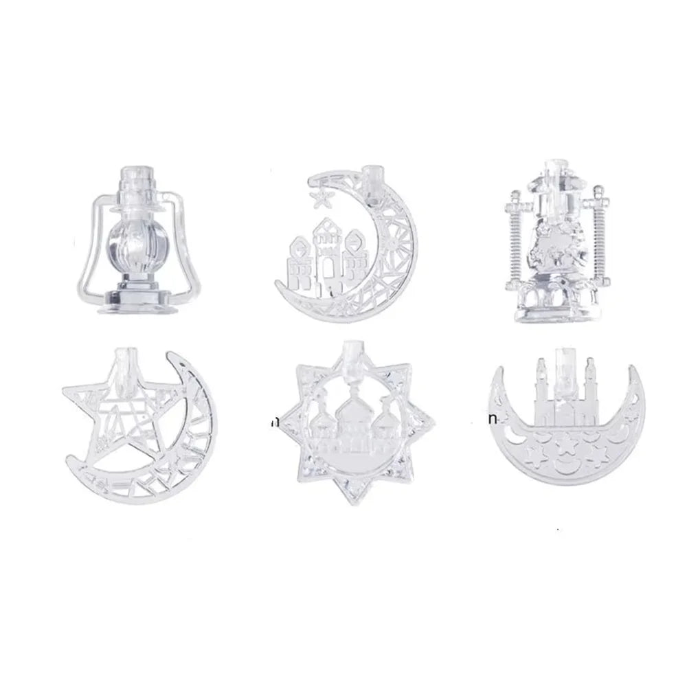 2026 Ramadan Decoration Led Light Star Moon String Light Hari Raya Ramadan Light  Lampu Party Eid Mubarak Decoration Party Decor