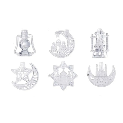 2026 Ramadan Decoration Led Light Star Moon String Light Hari Raya Ramadan Light  Lampu Party Eid Mubarak Decoration Party Decor