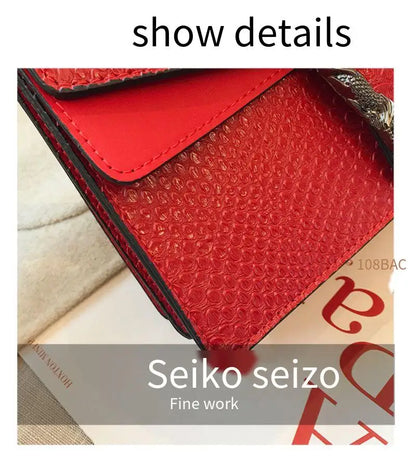 The 2025 new retro crocodile-patterned chain Dionysus bag is a high-end single-shoulder crossbody women's bag