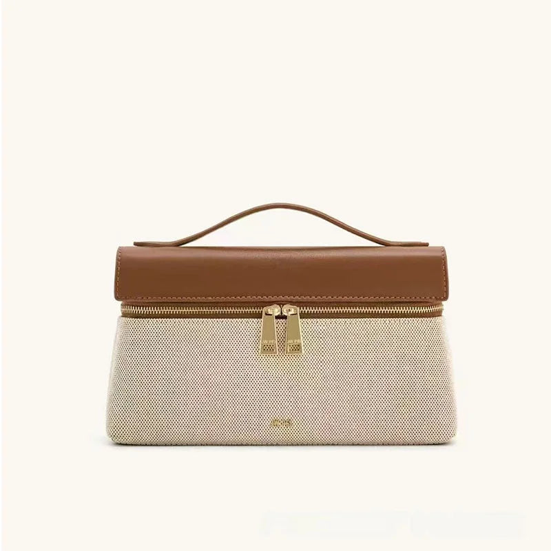 JWPEI Box-Shaped Cross-Border Shoulder Bag Small Niche Design Handbag Diagonal Bag Leather Handbag for Daily Matching