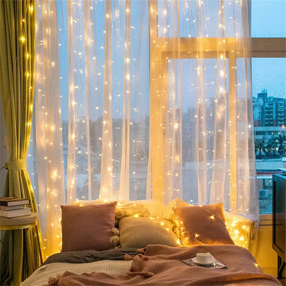 Ramadan Decoration 2026 Curtain LED String Lights Fairy Lights Battery Operated EID Mubarak Bedroom Wedding Valentine's Day