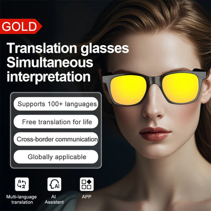 OnePlus AI Glasses Smart Glasses Chat GPT AI Real-time Translation Music Play Bluetooth Glasses Anti-Blue Light Lens Daily Use