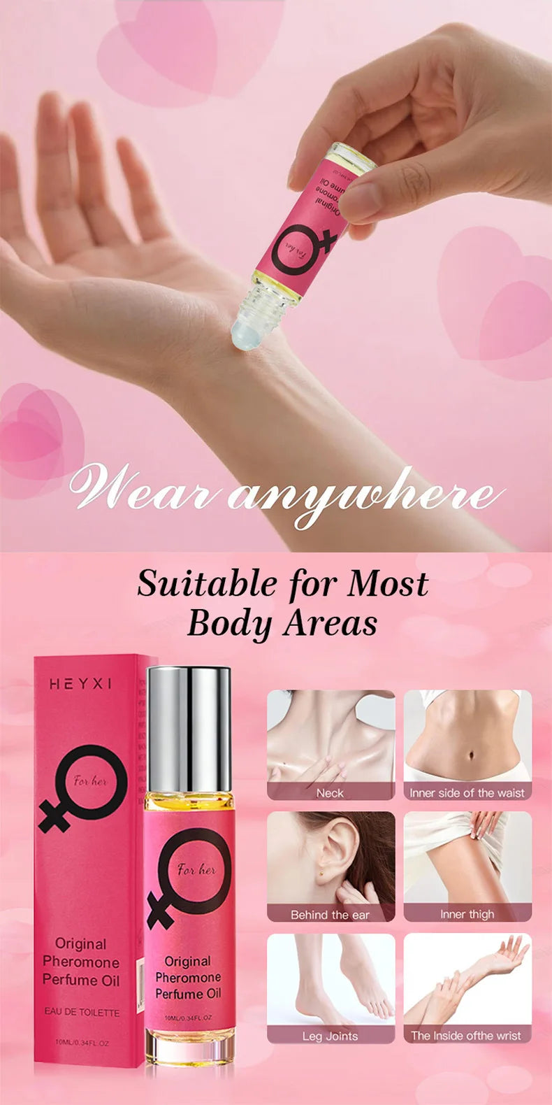 Pheromone Perfume for Men Women Sexually Flirting Essential Long Lasting Refreshing Charming Perfume