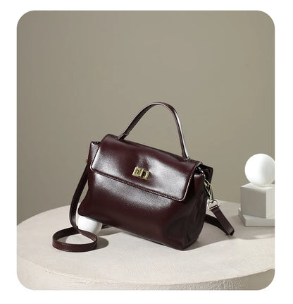 Women Cowhide Genuine Leather Tote Bag Lady Designer Luxury Soft Leather Handbag Fashion Crossbody Bags Female Shoulder Handbag