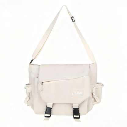 Shoulder Bag Large Capacity Crossbody Bag Retro Workwear Postman Bags for Women Nylon Handbags