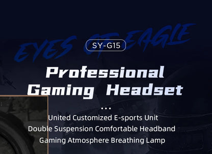 Professional Led Light Wired Gaming Headphones With Microphone For Computer PS4 PS5 Xbox Bass Stereo PC Gaming Headset Gifts