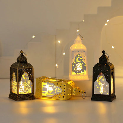 2026 Ramadan Decoration LED Lantern Light Eid Mubarak Star Moon Castle Lights Islamic Muslim Party Ornaments Eid Al-Fitr Gifts