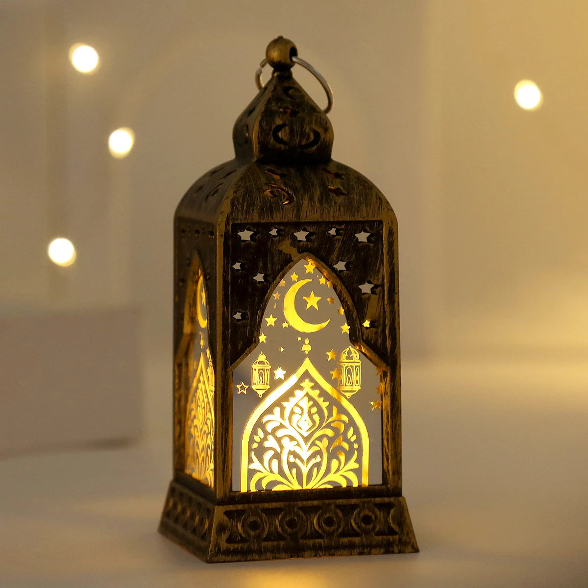 2026 Ramadan Decoration LED Lantern Light Eid Mubarak Star Moon Castle Lights Islamic Muslim Party Ornaments Eid Al-Fitr Gifts