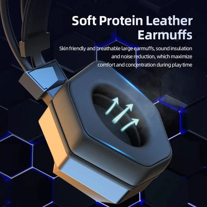 3.5mm USB Wired Controlled Headset Dragon Eyes Luminous Gaming Cute Cat Ear Headworn Computer Earphones with Mic  For PC Laptop