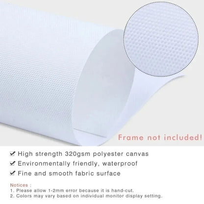 Islamic Arabic Calligraphy Gold Green Leaves Wall Art, Canvas Print Poster, Suitable for, Home, Living Room, Room Decoration