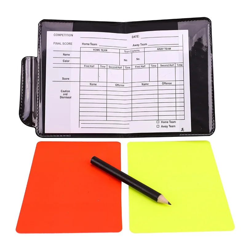 PVC football referee warning red and yellow card football match training referee tool football sports accessory 8x11cm