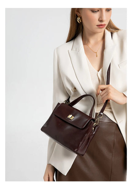 Women Cowhide Genuine Leather Tote Bag Lady Designer Luxury Soft Leather Handbag Fashion Crossbody Bags Female Shoulder Handbag