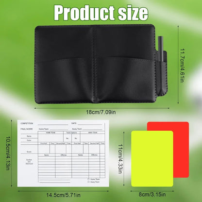 PVC football referee warning red and yellow card football match training referee tool football sports accessory 8x11cm