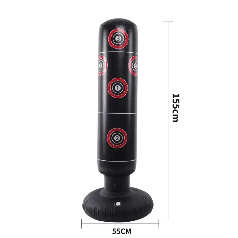 Inflatable Punching Boxing Bag Fitness Training Boxing Sack PVC Sports Fight Column Toy Kids Boxing Fight Pressure Sandbag