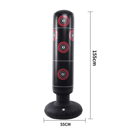 Inflatable Punching Boxing Bag Fitness Training Boxing Sack PVC Sports Fight Column Toy Kids Boxing Fight Pressure Sandbag